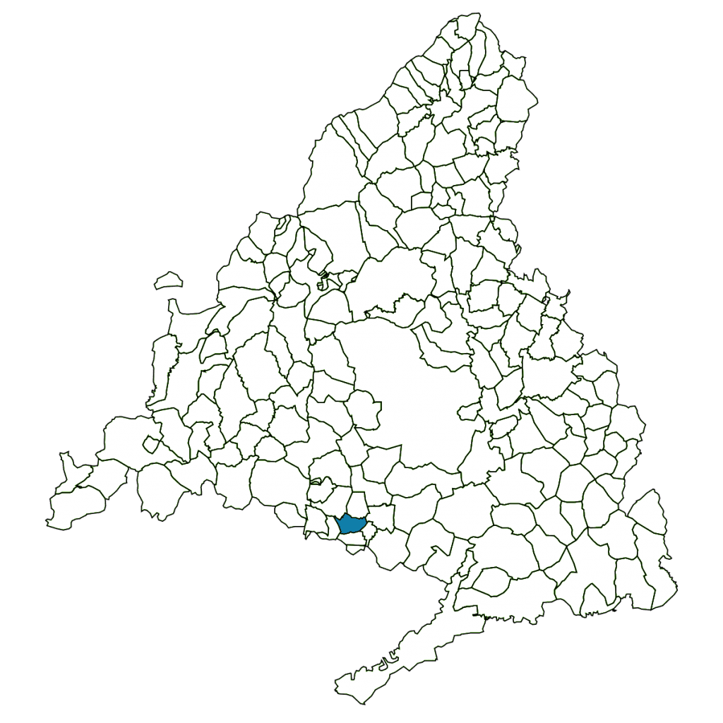 Mapa de Griñón en Madrid